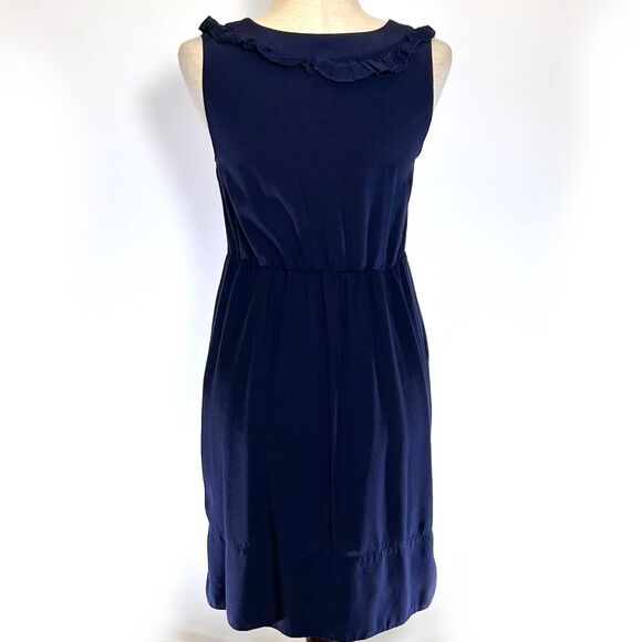 Maurices XS Navy Sleeveless Ruffle Dress - Picture 3 of 9